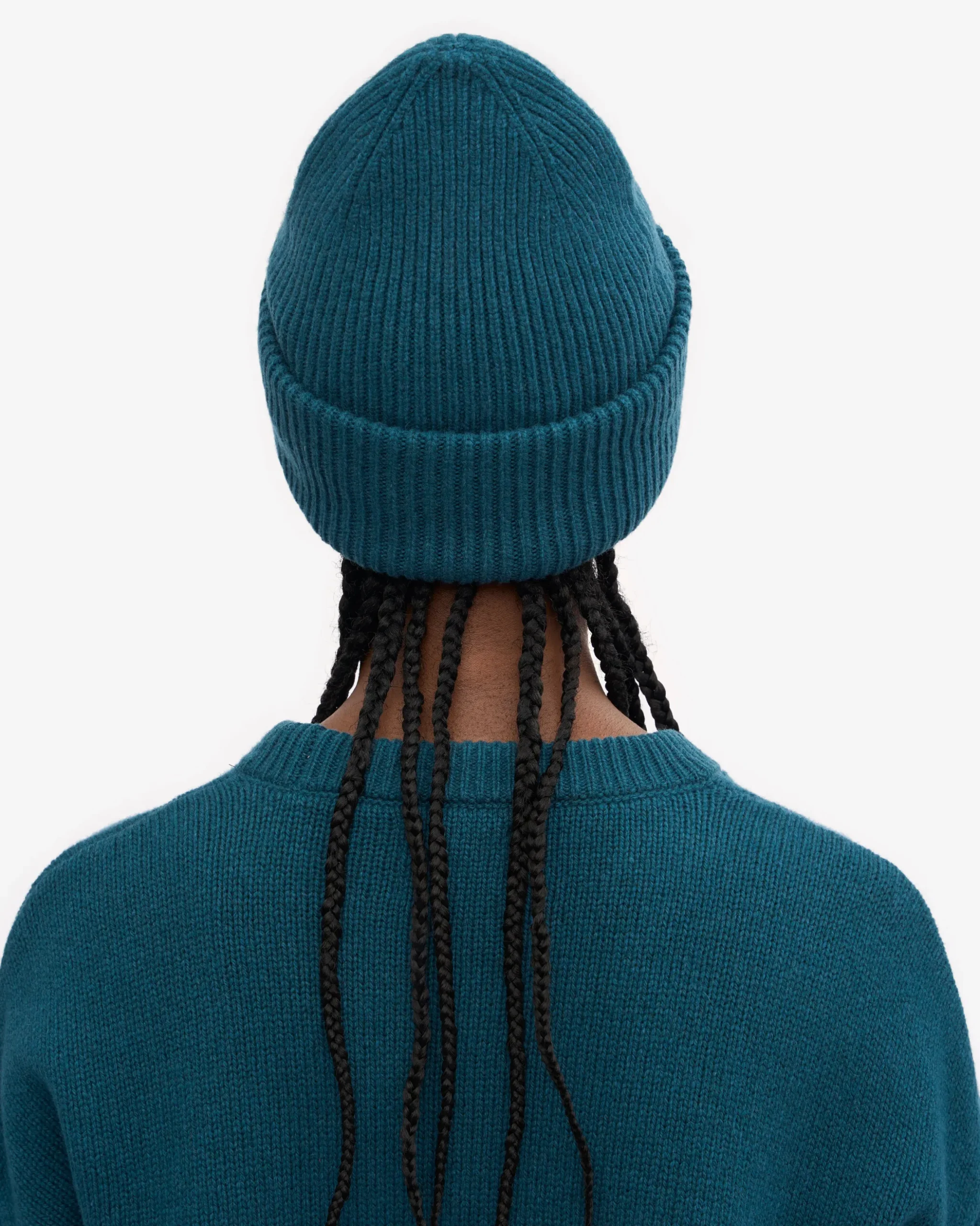 Merino Wool Hat - Ocean Green