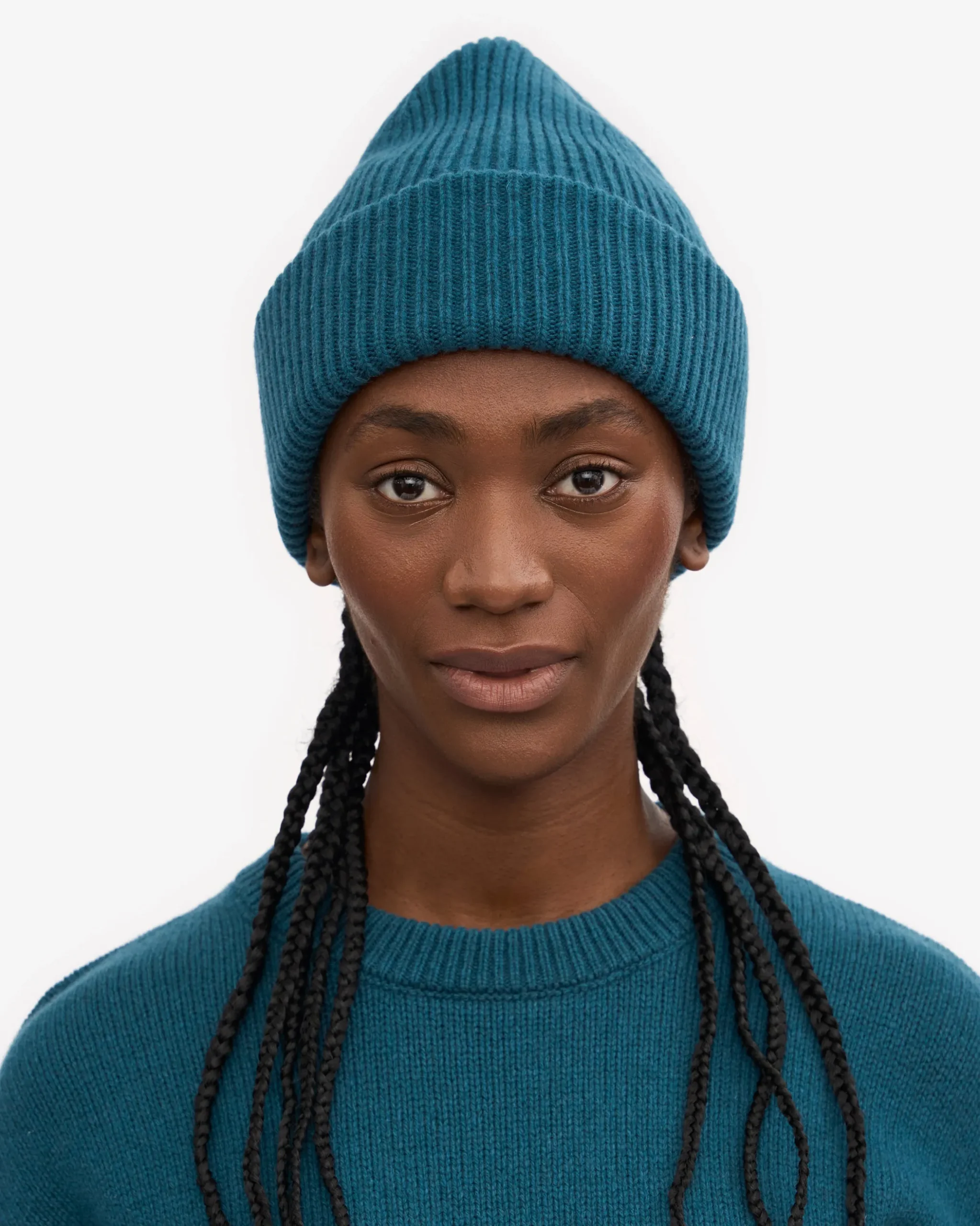 Merino Wool Hat - Ocean Green