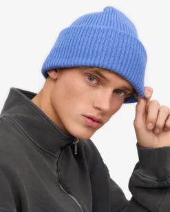 Merino Wool Hat - Pacific Blue