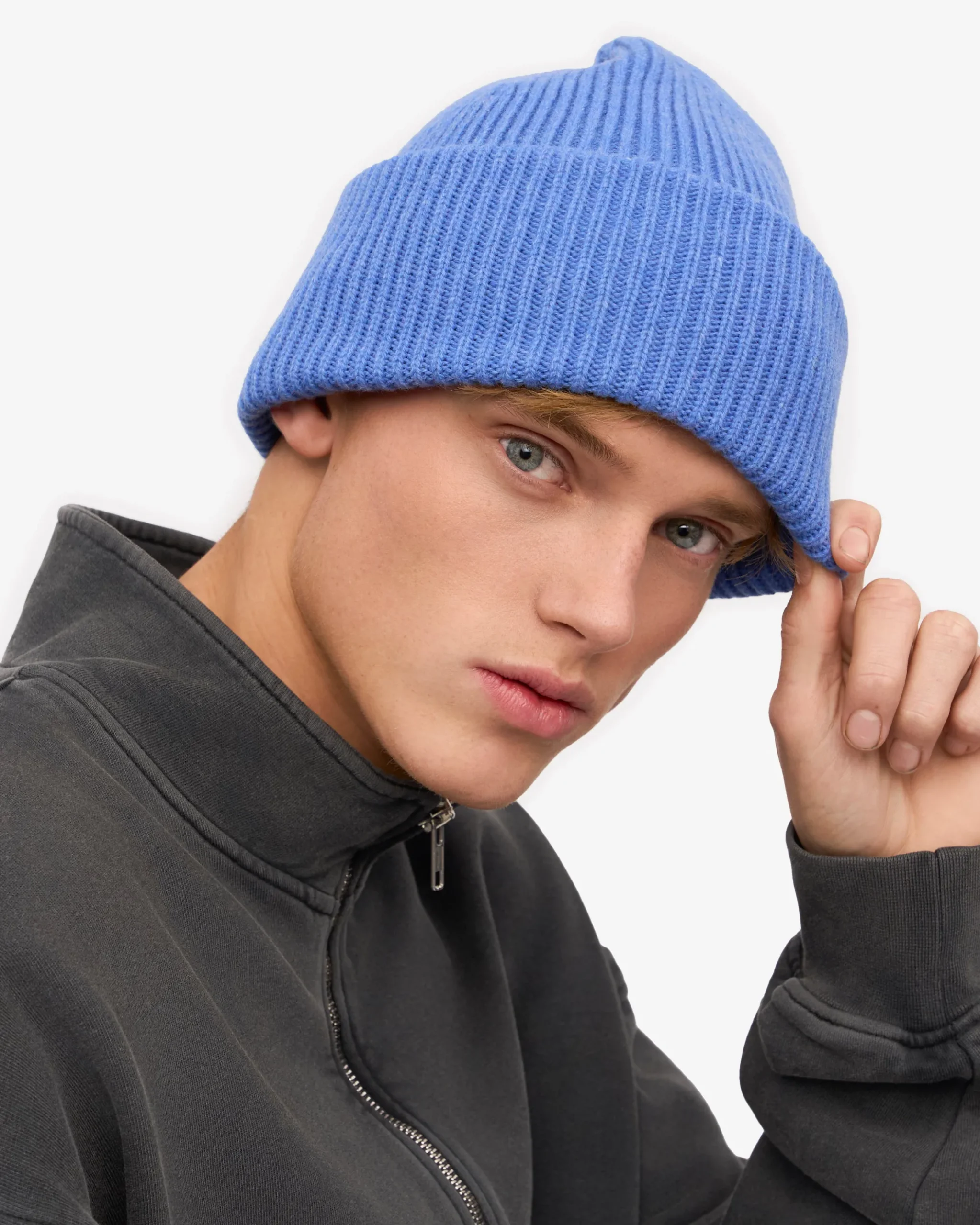 Merino Wool Hat - Pacific Blue