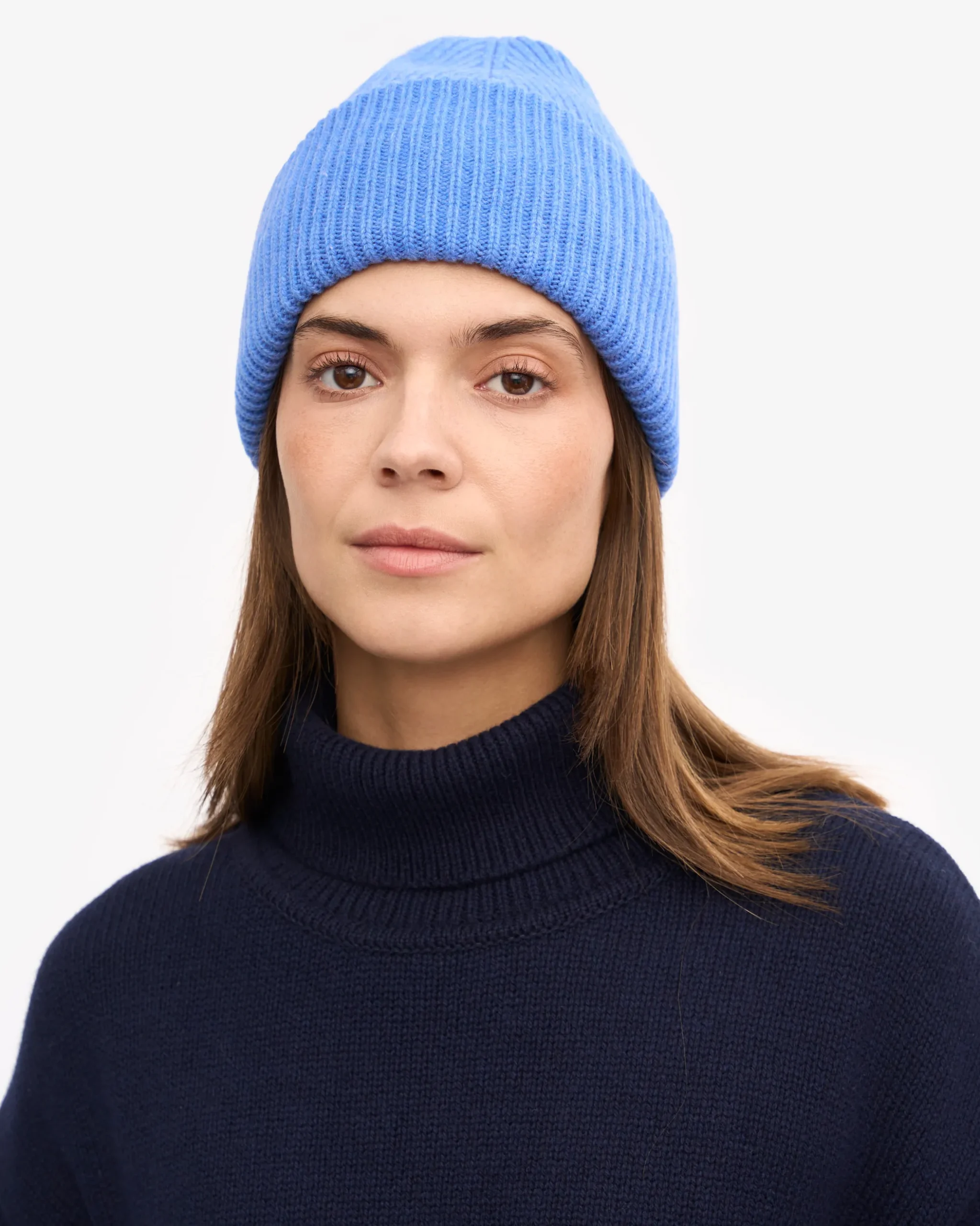 Merino Wool Hat - Pacific Blue
