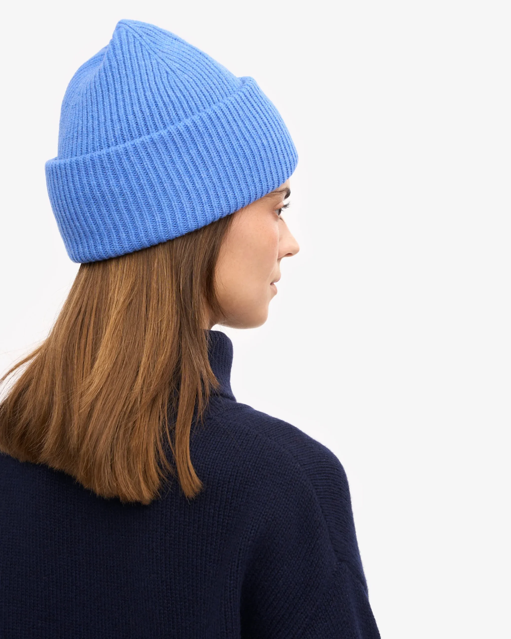 Merino Wool Hat - Pacific Blue