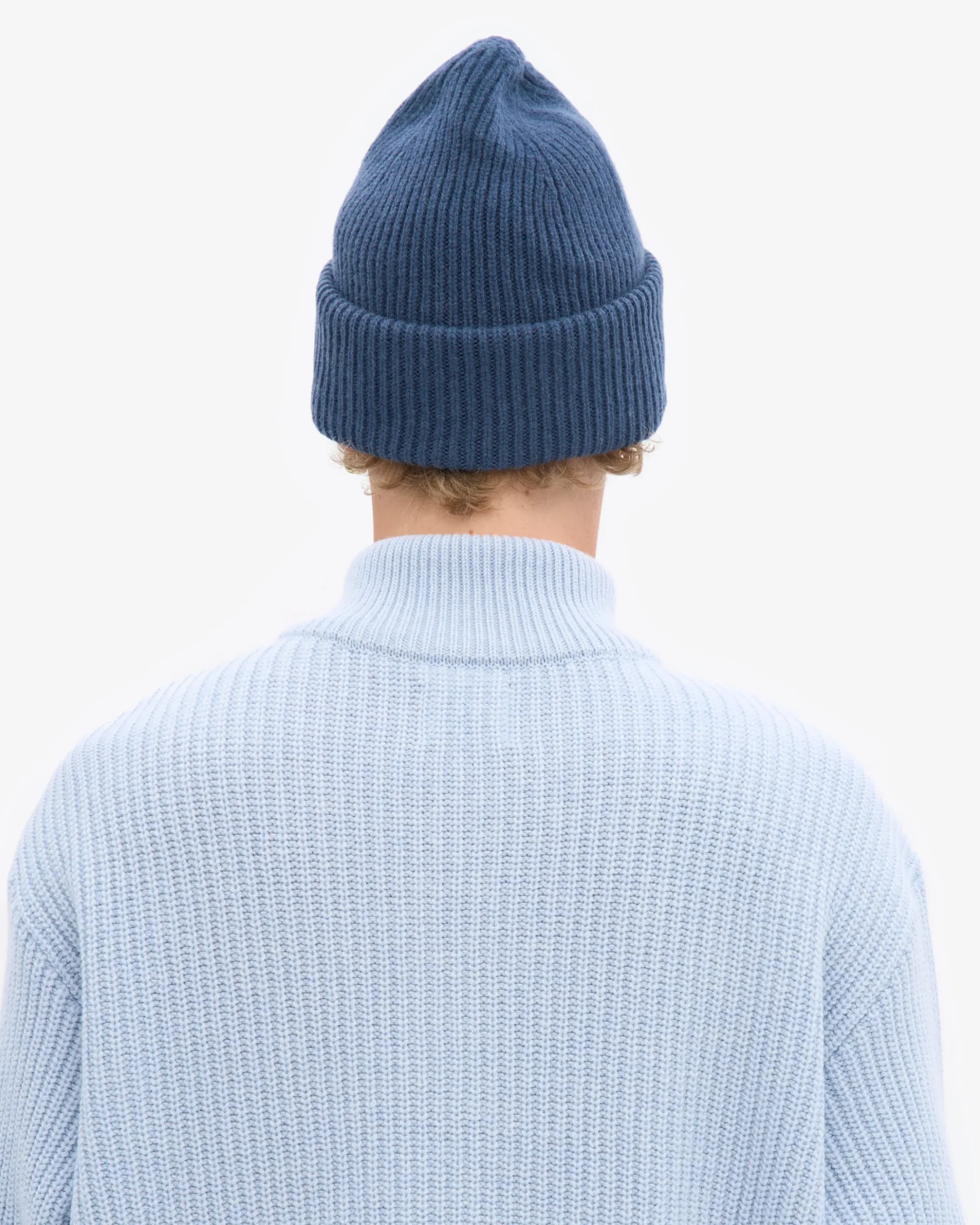 Merino Wool Hat - Petrol Blue