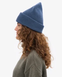 Merino Wool Hat - Petrol Blue