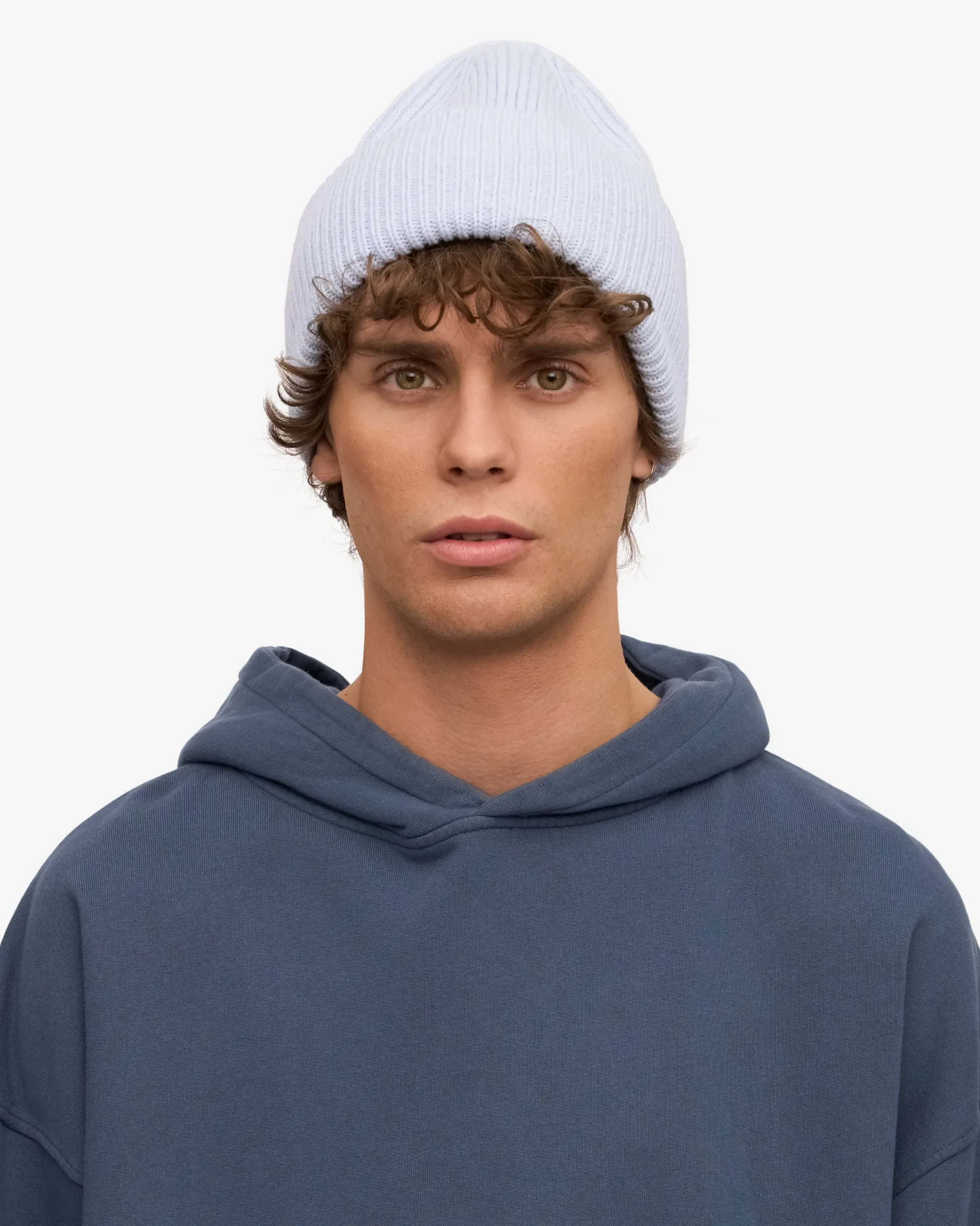 Merino Wool Hat - Polar Blue