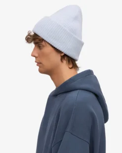 Merino Wool Hat - Polar Blue