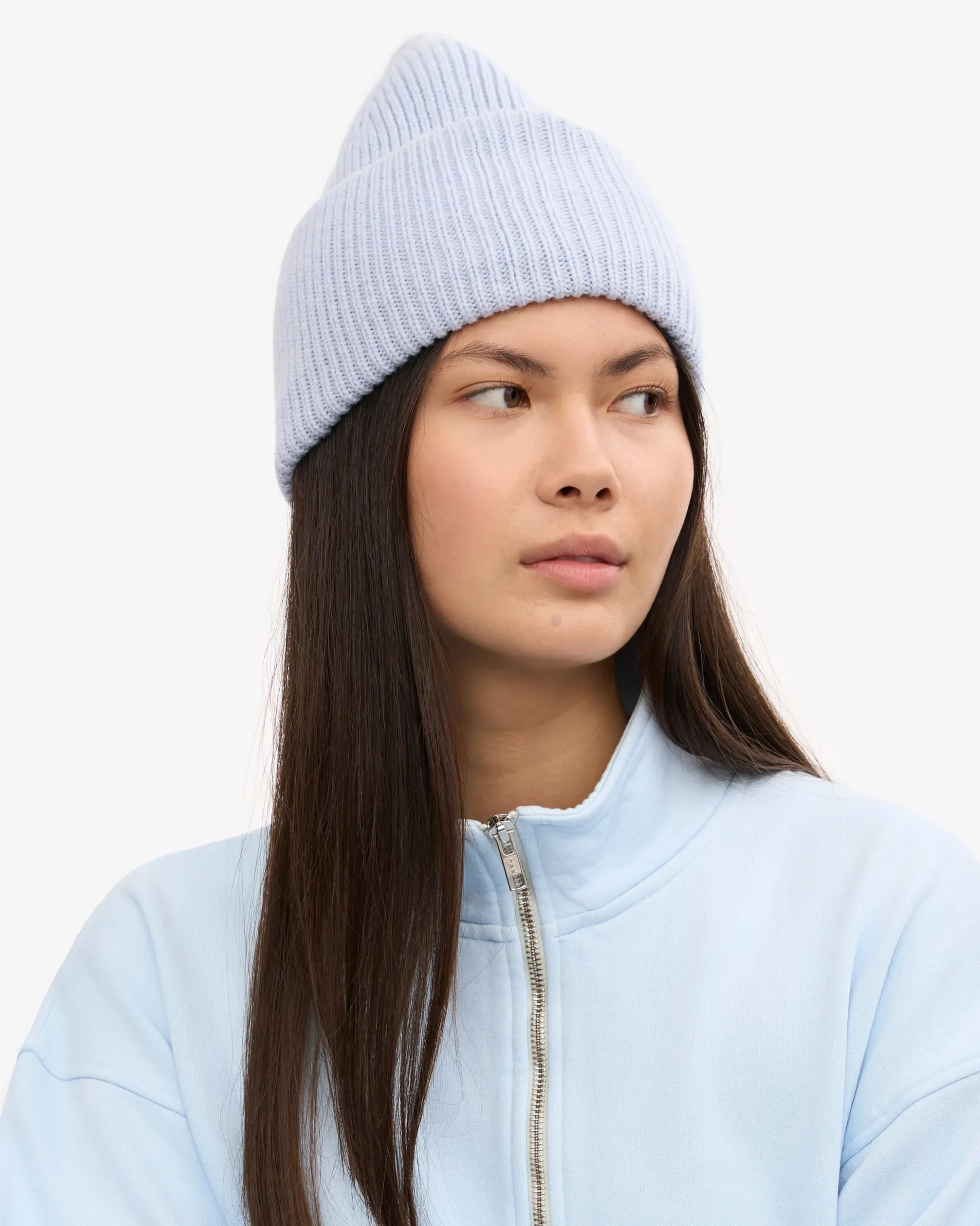 Merino Wool Hat - Polar Blue