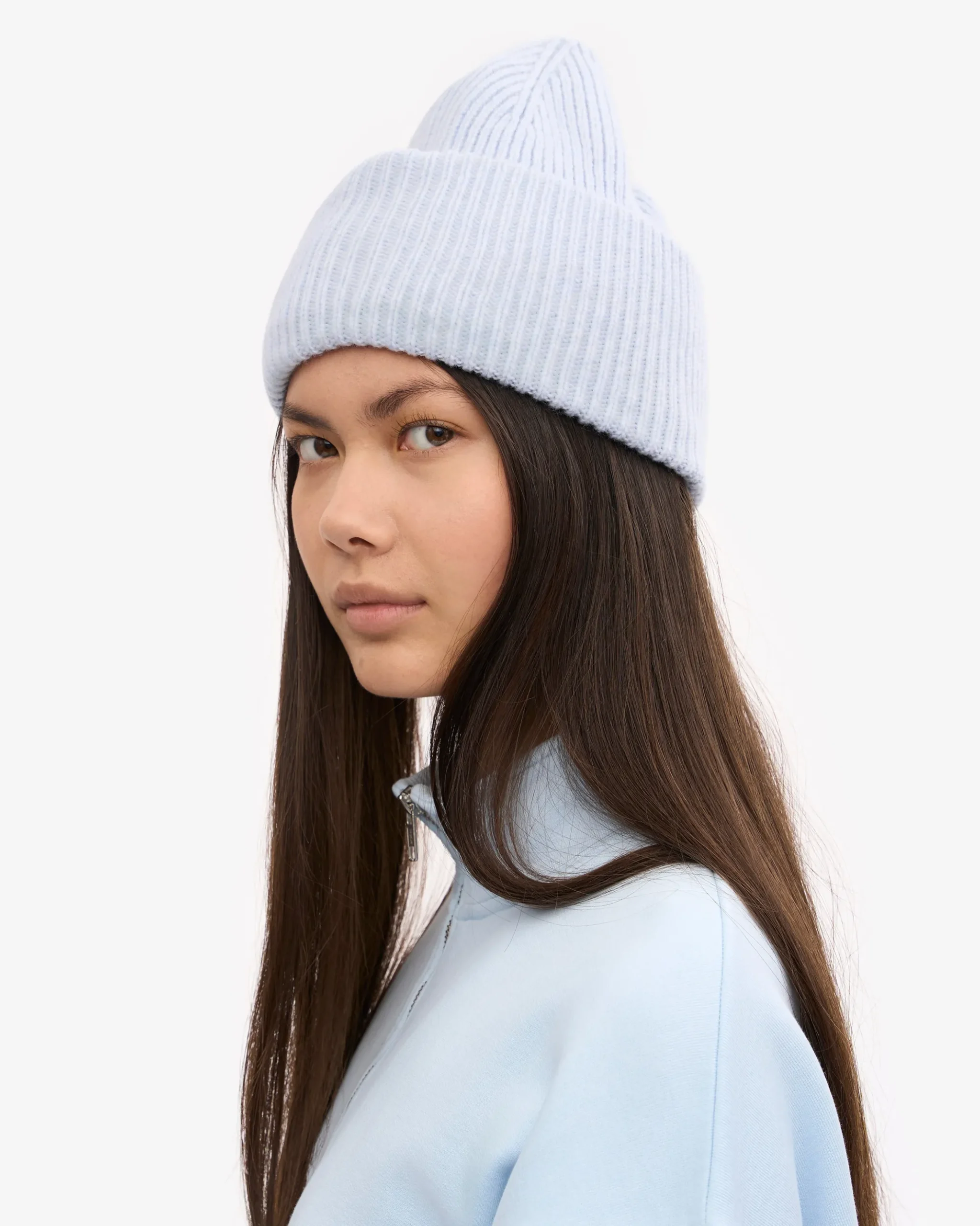 Merino Wool Hat - Polar Blue