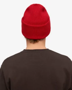 Merino Wool Hat - Scarlet Red