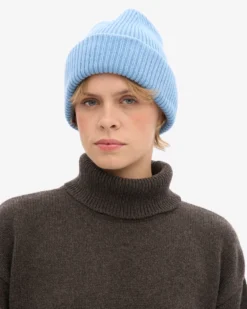Merino Wool Hat - Seaside Blue