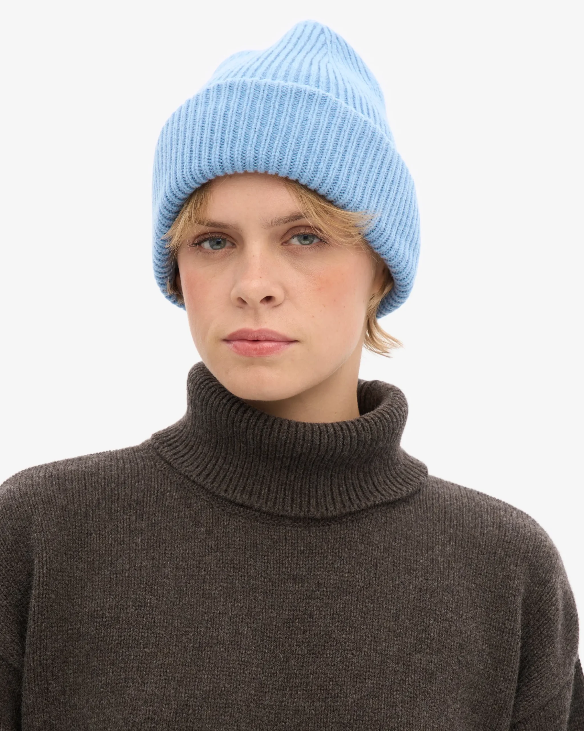 Merino Wool Hat - Seaside Blue