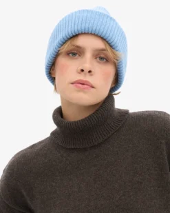 Merino Wool Hat - Seaside Blue