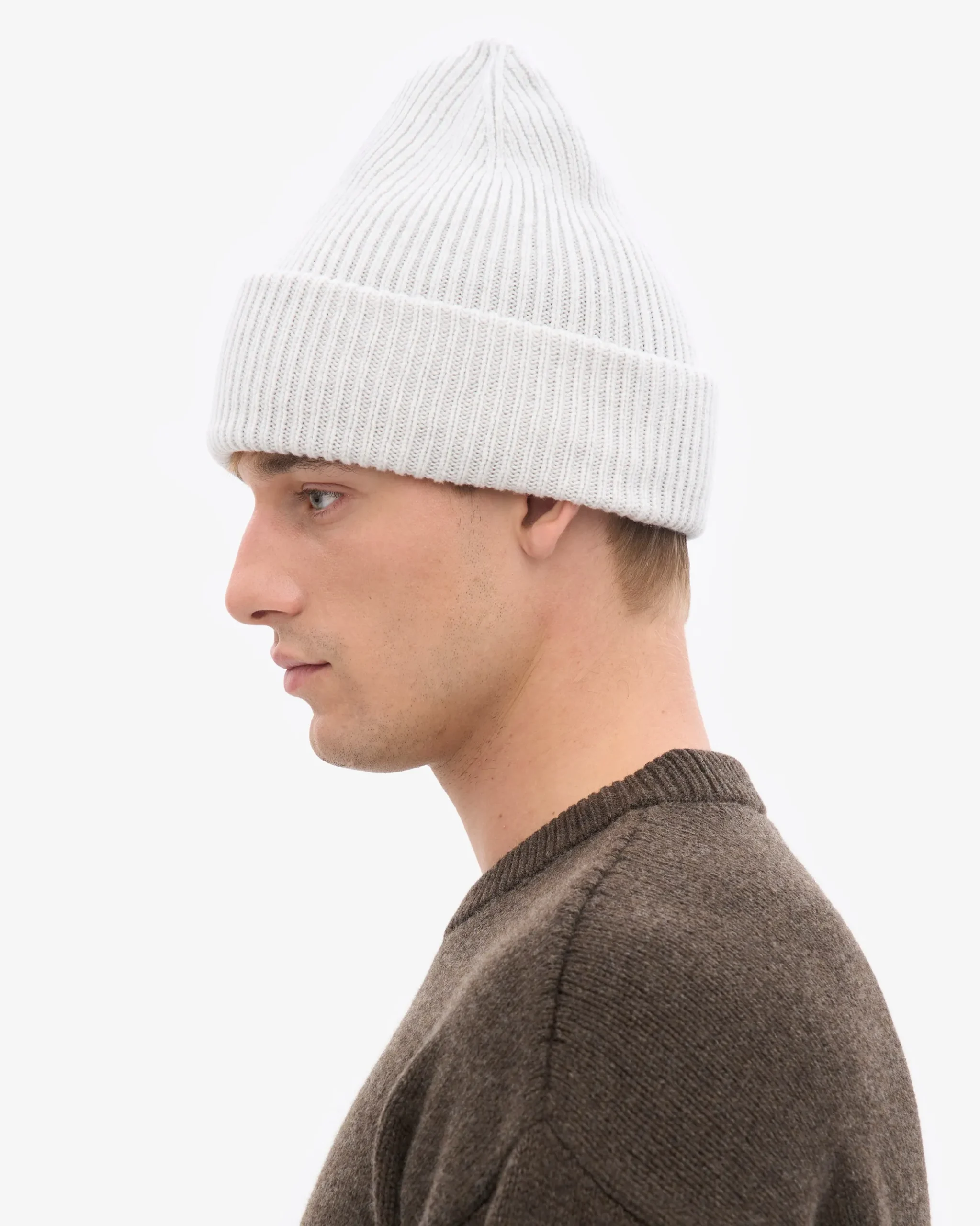 Merino Wool Hat - Snow Melange