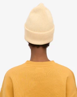 Merino Wool Hat - Soft Yellow