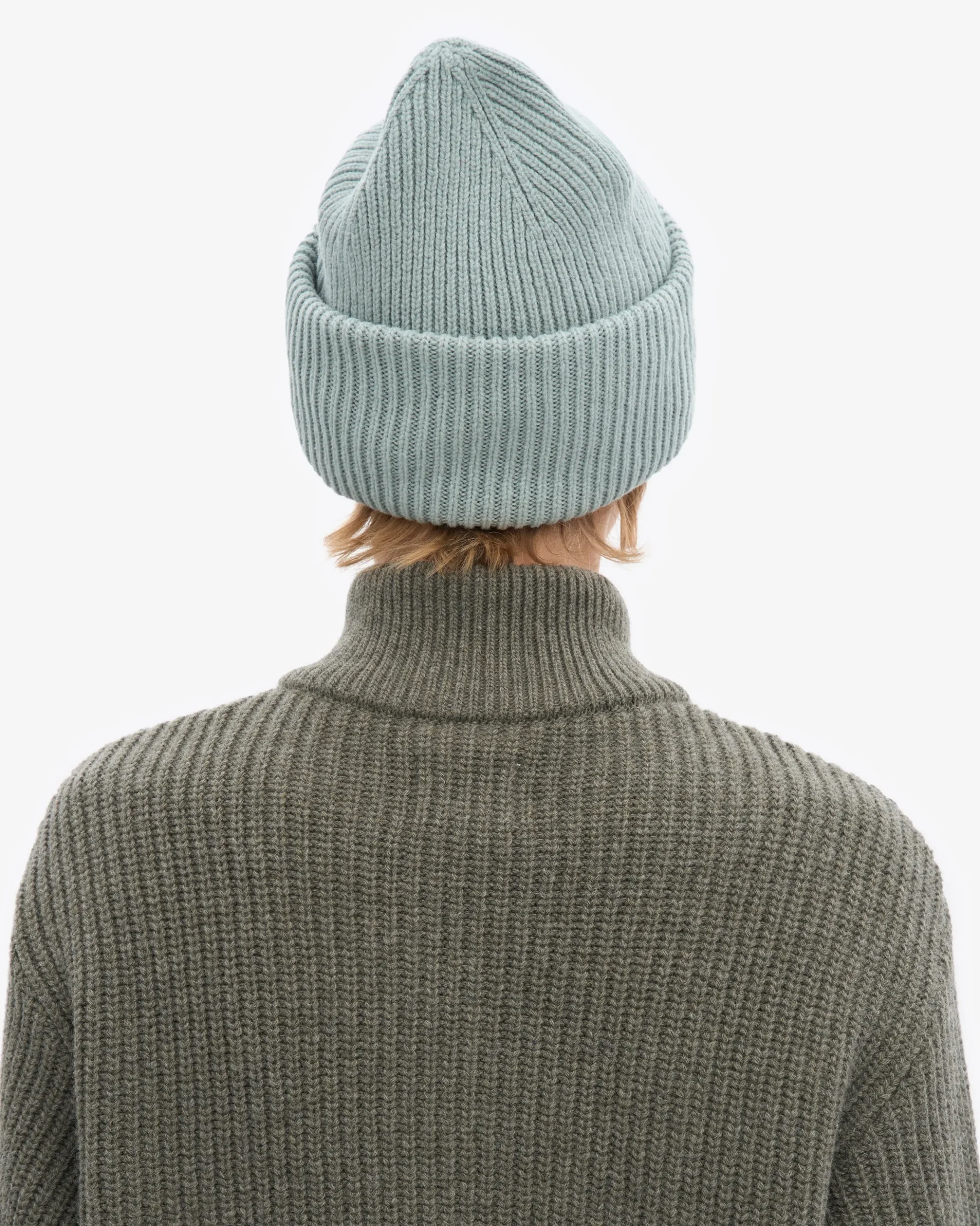 Merino Wool Hat - Steel Blue