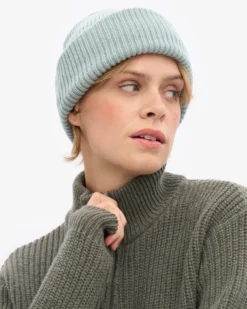 Merino Wool Hat - Steel Blue