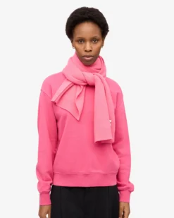 Merino Wool Scarf - Bubblegum Pink