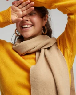 Merino Wool Scarf - Burned Orange