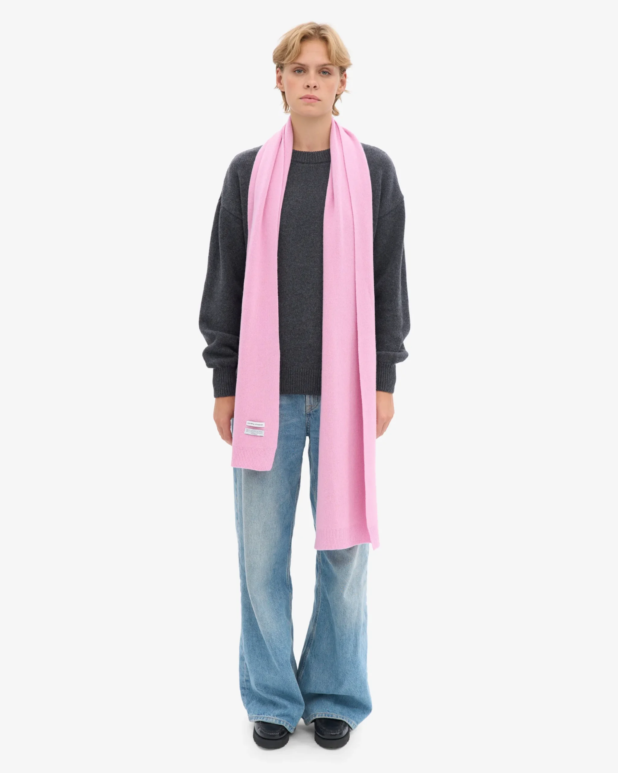 Merino Wool Scarf - Cherry Blossom