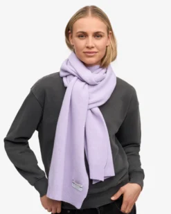 Merino Wool Scarf - Soft Lavender