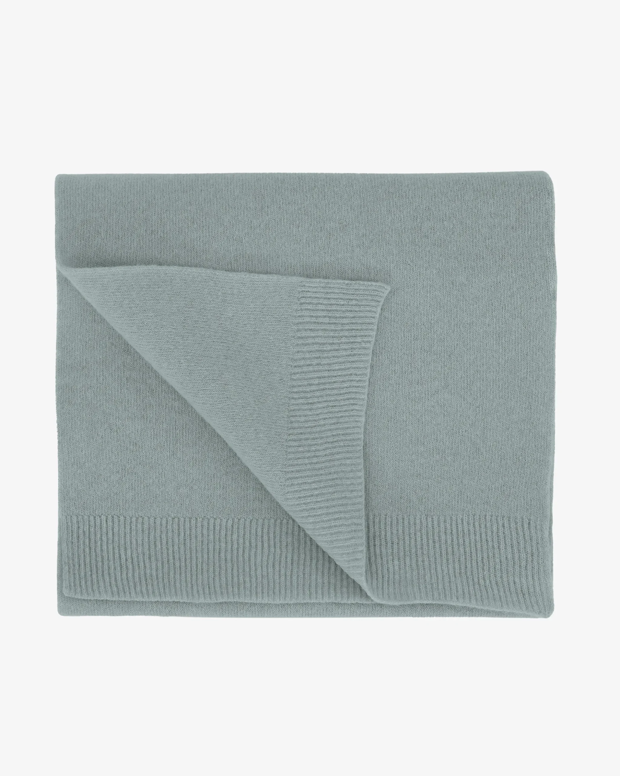 Merino Wool Scarf - Steel Blue