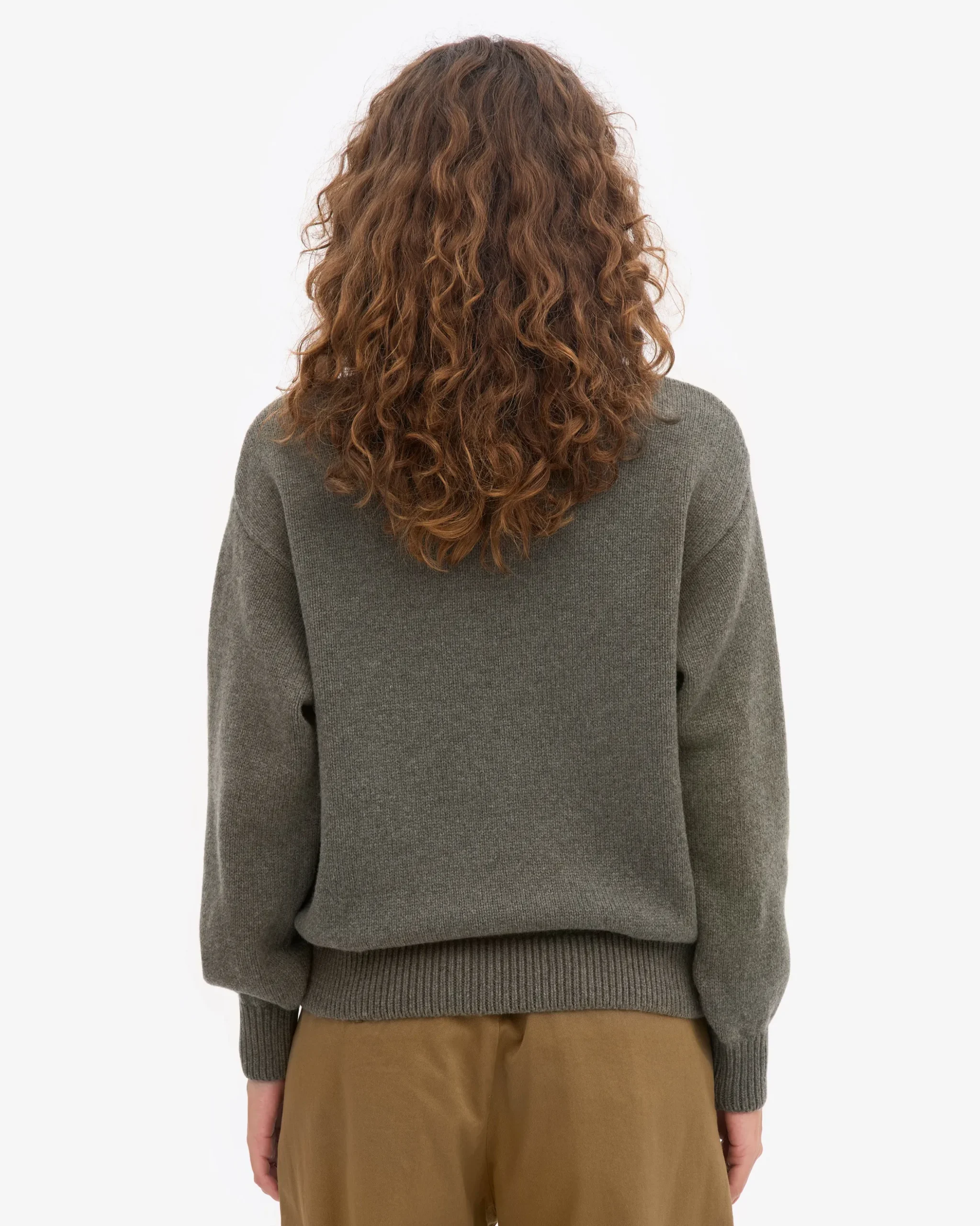 Merino Wool Turtleneck - Dusty Olive