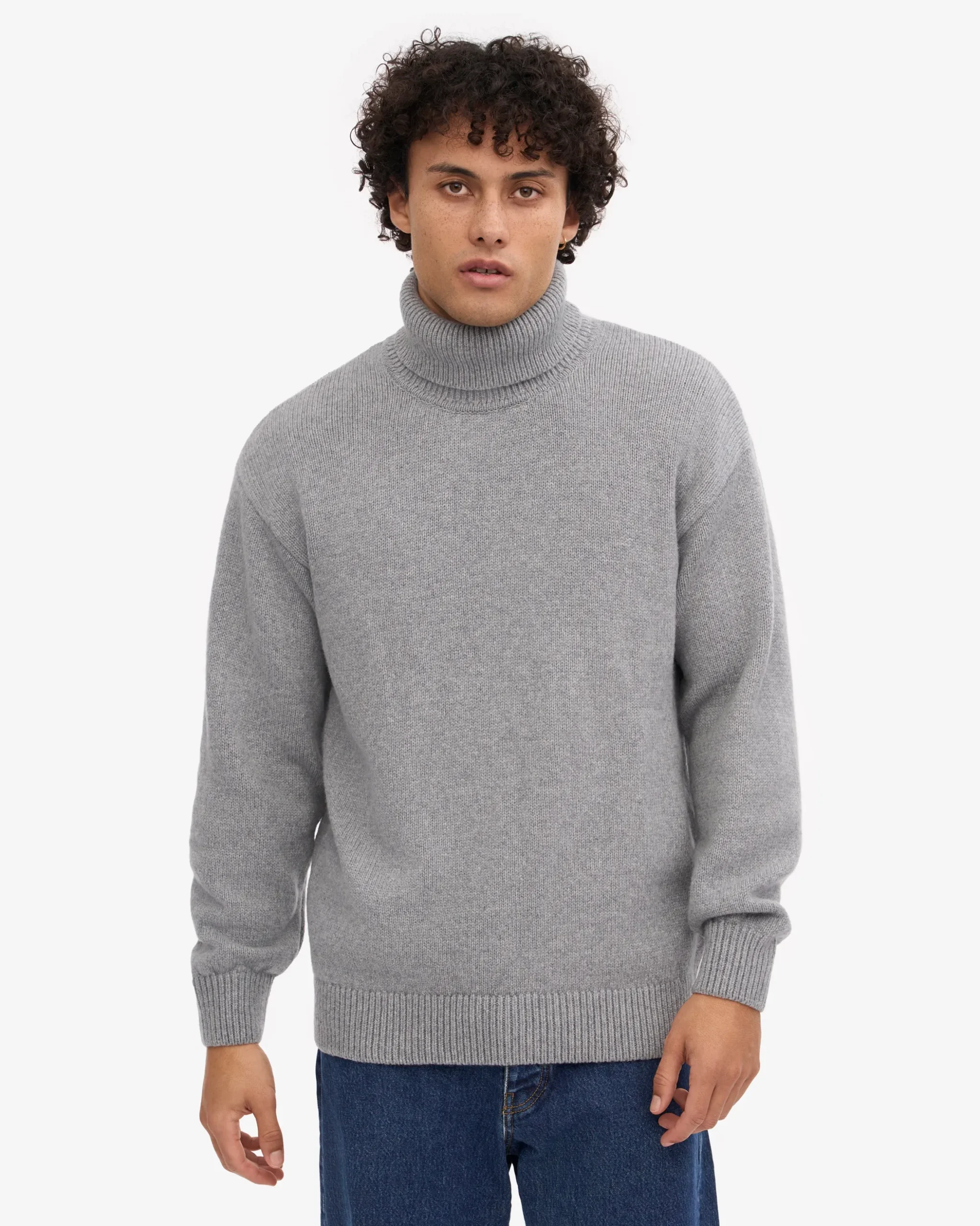 Merino Wool Turtleneck - Emerald Green