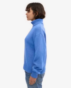 Merino Wool Turtleneck - Emerald Green