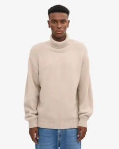 Merino Wool Turtleneck - Ivory White