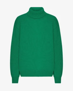 Merino Wool Turtleneck - Kelly Green