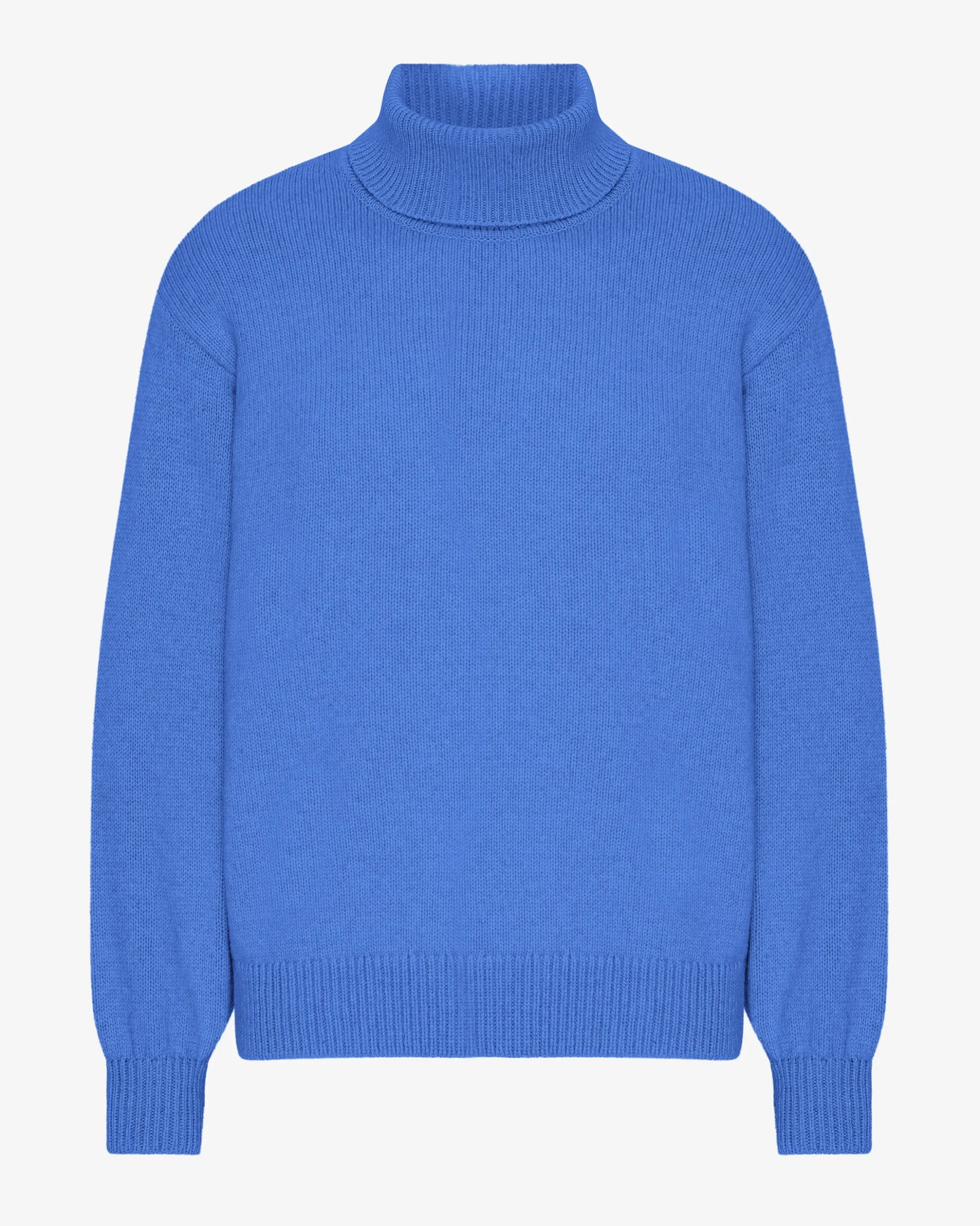 Merino Wool Turtleneck - Pacific Blue