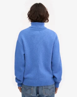 Merino Wool Turtleneck - Scarlet Red