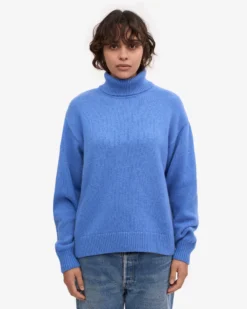 Merino Wool Turtleneck - Snow Melange