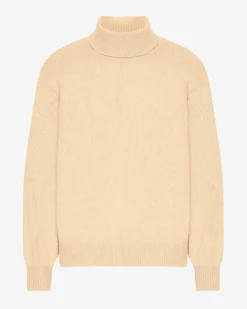 Merino Wool Turtleneck - Soft Yellow