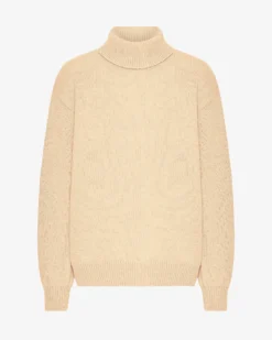 Merino Wool Turtleneck - Soft Yellow