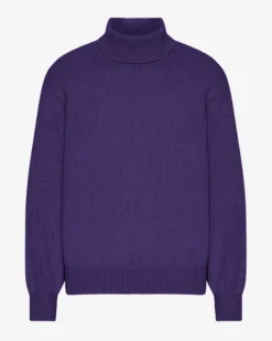 Merino Wool Turtleneck - Ultra Violet