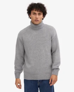 Merino Wool Turtleneck - Warm Taupe