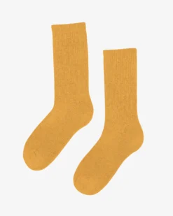 Organic Active Sock - Burned Yellow