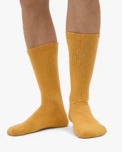 Organic Active Sock - Burned Yellow