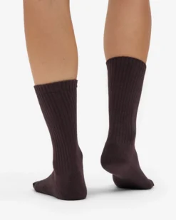 Organic Active Sock - Coffee Brown