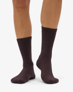 Organic Active Sock - Coffee Brown