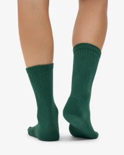 Organic Active Sock - Emerald Green