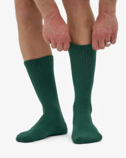 Organic Active Sock - Emerald Green (3-Pack)