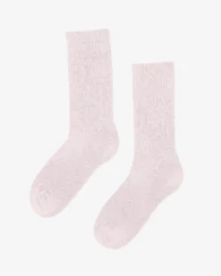 Organic Active Sock - Faded Pink