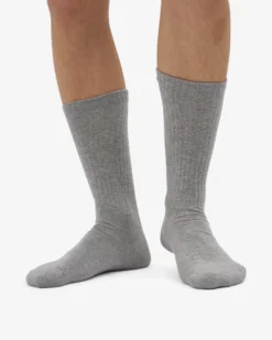 Organic Active Sock - Heather Grey (3-Pack)