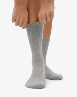 Organic Active Sock - Heather Grey