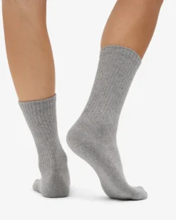Organic Active Sock - Heather Grey (3-Pack)