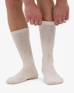 Organic Active Sock - Ivory White