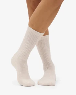 Organic Active Sock - Ivory White