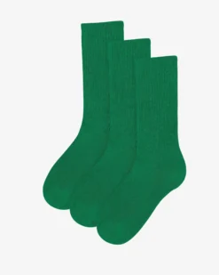 Organic Active Sock - Kelly Green (3-Pack)